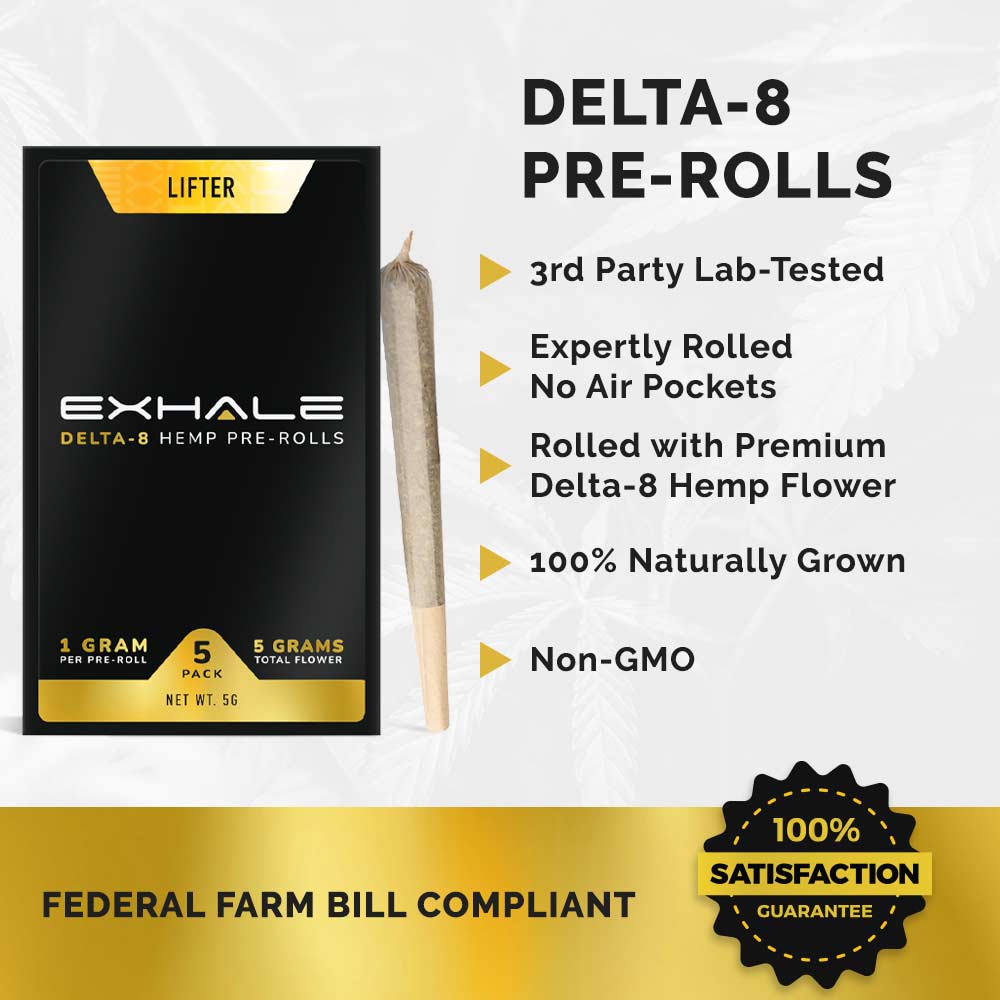 Delta8 PreRolls Zkittles (5pack) Exhale Wellness