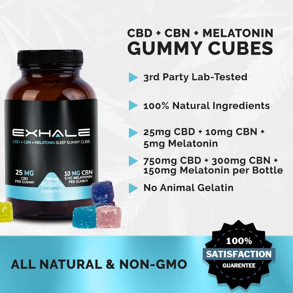 CBD + CBN Sleep Gummies - Exhale Wellness