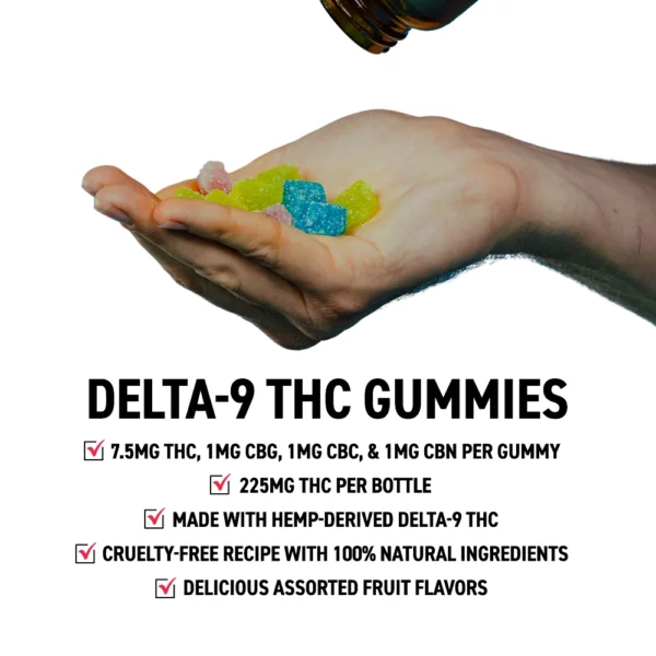 Delta 9 THC Gummy Cubes - 450 Mg - Exhale Wellness