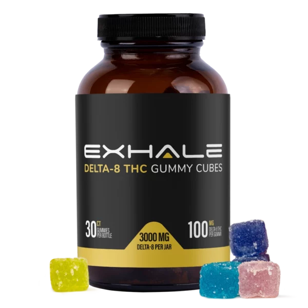 High Potent 3000mg D8 gummies Exhale Wellness