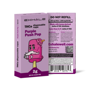 Exhale THCA Vape Disposable - Push Pop Flavor - 2G
