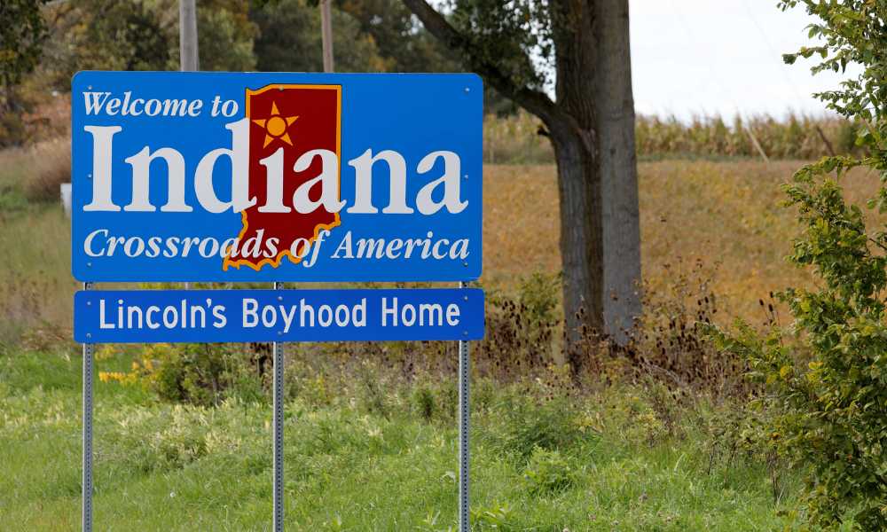 indiana highway sign lincolns boyhood home