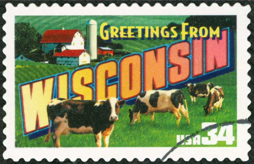 34 cent wisconsin stamp