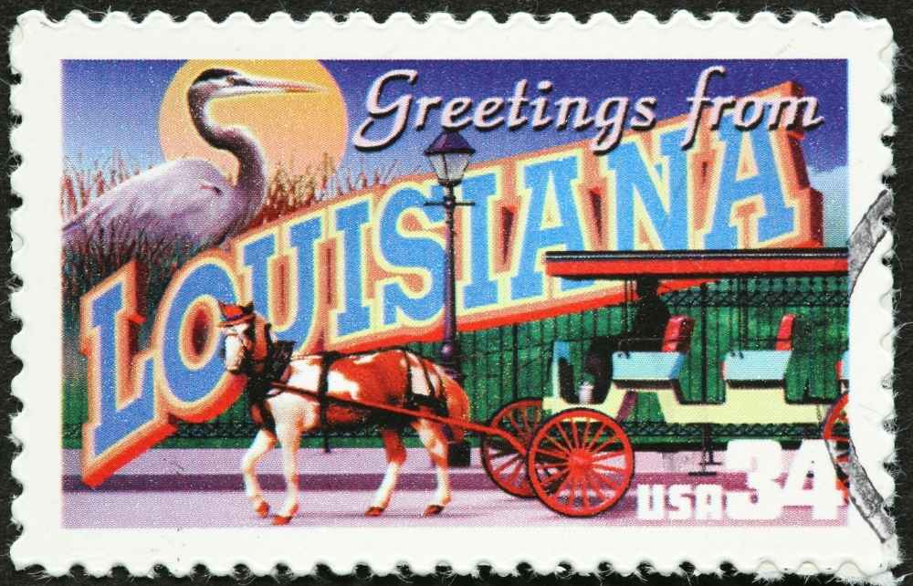 greetings from louisiana 34 cent stamp