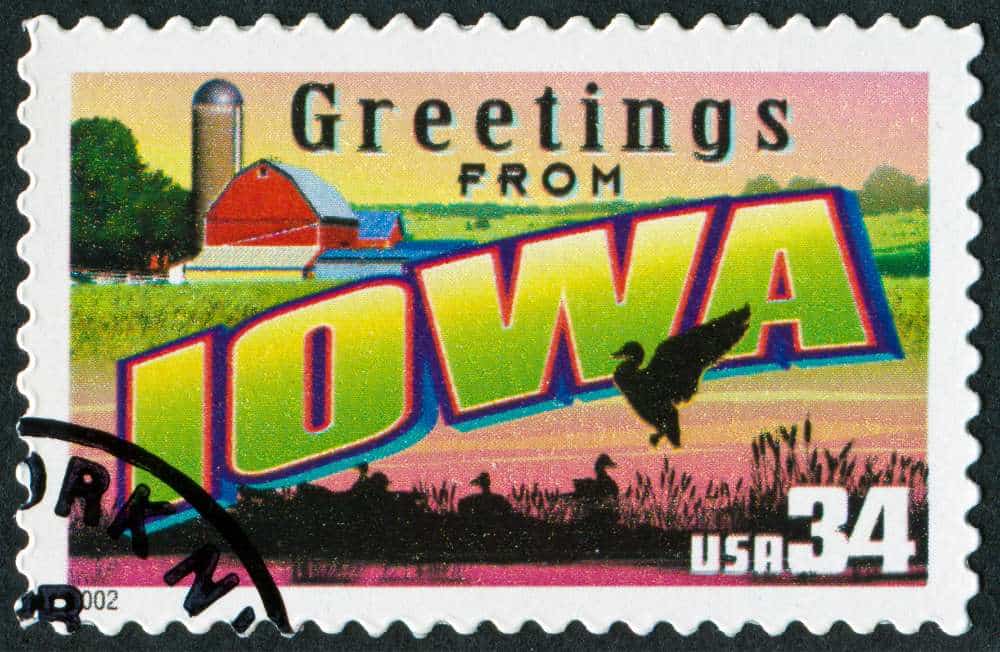 iowa state stamp 34 cents