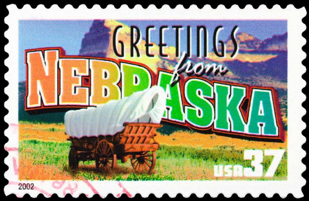 nebraska state stamp 37 cents